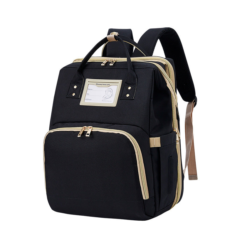 Sac à dos maman portable multifonction à double bretelles