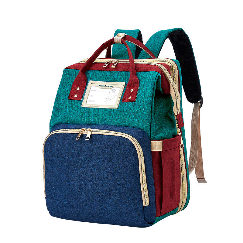 Sac à dos maman portable multifonction à double bretelles