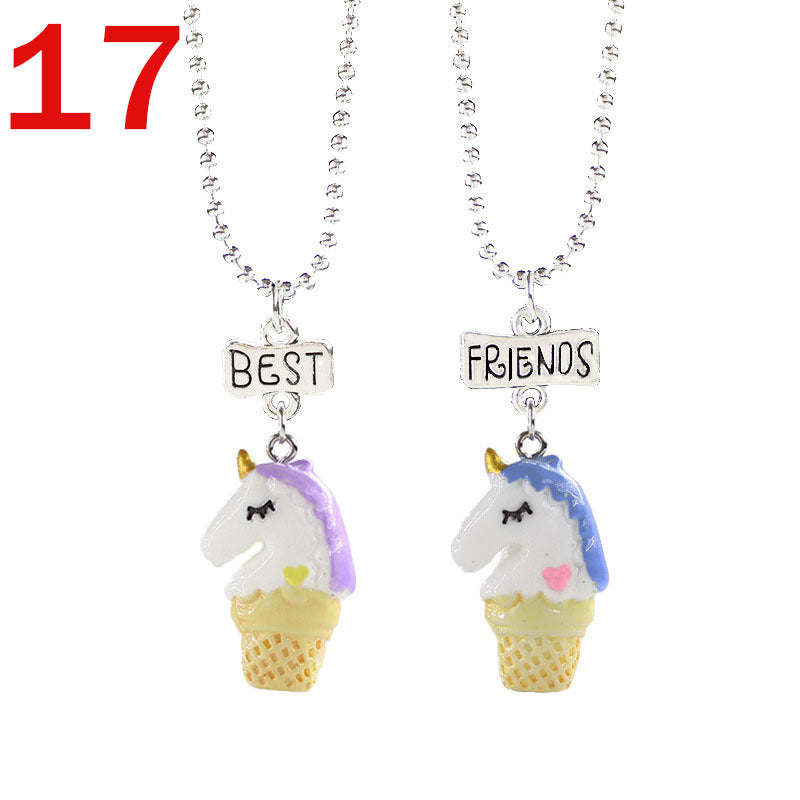 Collier Licorne – Création Européenne et Américaine pour Meilleures Amies