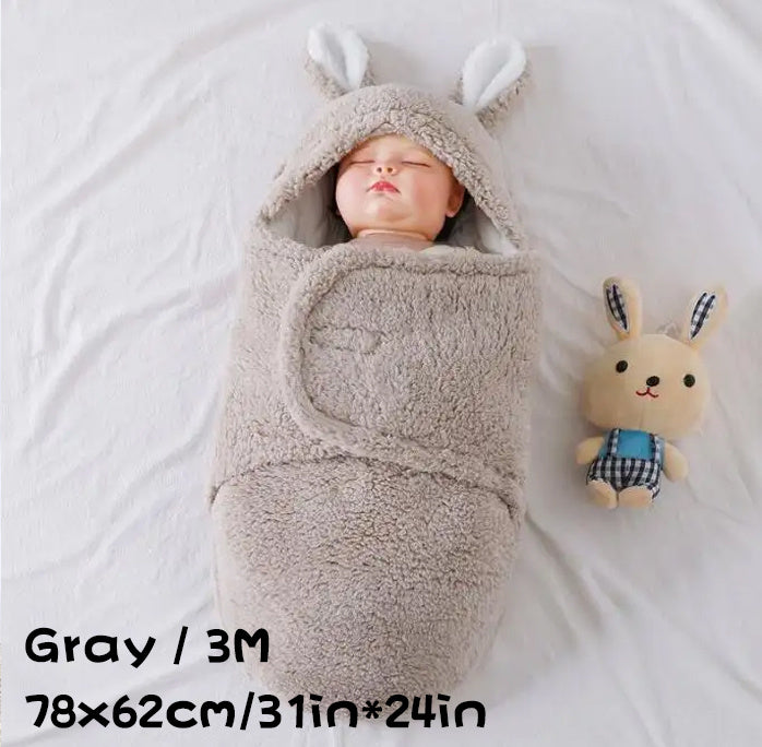 Sac de Couchage Bébé Ultra Doux – Couverture Nid d’Ange en Polaire Molletonnée