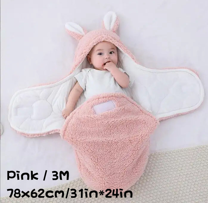 Sac de Couchage Bébé Ultra Doux – Couverture Nid d’Ange en Polaire Molletonnée