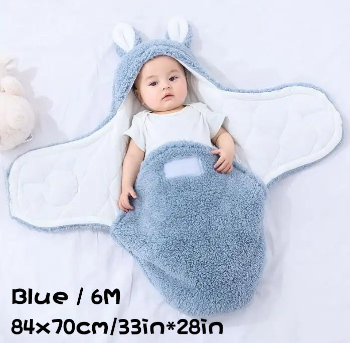 Sac de Couchage Bébé Ultra Doux – Couverture Nid d’Ange en Polaire Molletonnée