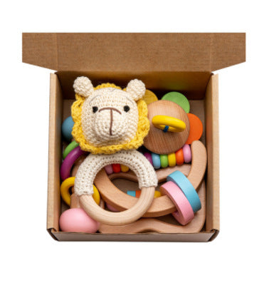 Coffret cadeau de jouets éducatifs et anneaux de dentition pour bébé