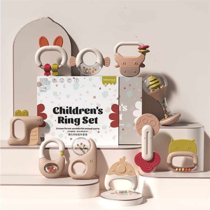 Coffret cadeau de gel dentaire pour bébé – Ensemble de gel doux avec jouets