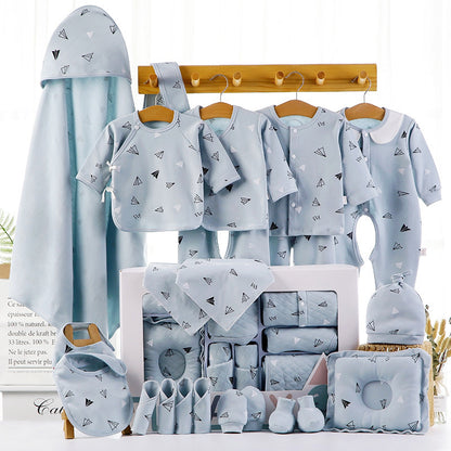 Boîte cadeau de vêtements en coton pour bébé.