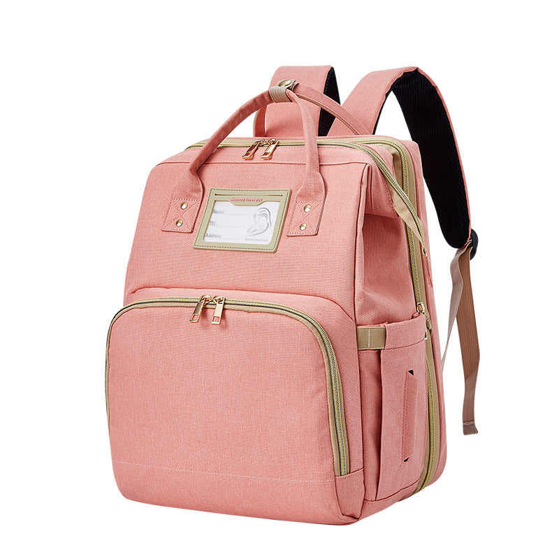 Sac à dos maman portable multifonction à double bretelles
