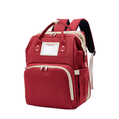 Sac à dos maman portable multifonction à double bretelles
