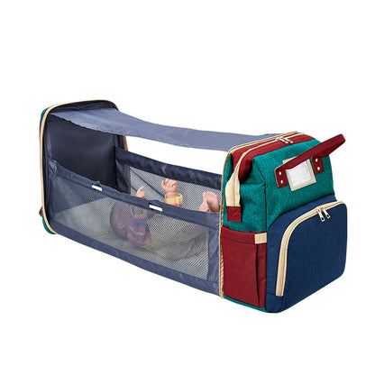Sac à dos maman portable multifonction à double bretelles