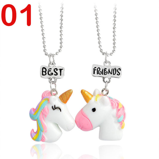 Collier Licorne – Création Européenne et Américaine pour Meilleures Amies