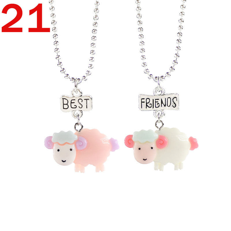 Collier Licorne – Création Européenne et Américaine pour Meilleures Amies