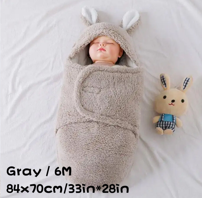 Sac de Couchage Bébé Ultra Doux – Couverture Nid d’Ange en Polaire Molletonnée