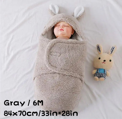 Sac de Couchage Bébé Ultra Doux – Couverture Nid d’Ange en Polaire Molletonnée