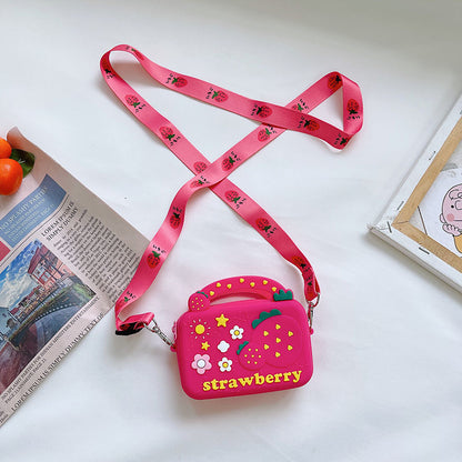 Sac à Bandoulière Portable pour Enfants – Forme Donut en Silicone, Idéal pour les Accessoires