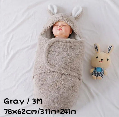 Sac de Couchage Bébé Ultra Doux – Couverture Nid d’Ange en Polaire Molletonnée