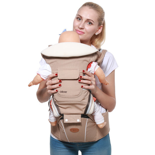Porte-bébé 4 Saisons avec Tabouret de Taille – Respirant et Confortable