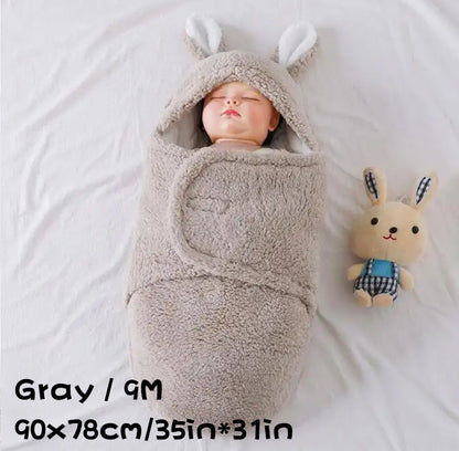 Sac de Couchage Bébé Ultra Doux – Couverture Nid d’Ange en Polaire Molletonnée