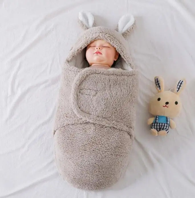 Sac de Couchage Bébé Ultra Doux – Couverture Nid d’Ange en Polaire Molletonnée