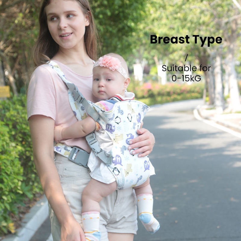 Porte-bébé Multifonction Simple – Siège de Hanche avec Bretelles – Porte-Bébé Avant et Dorsal