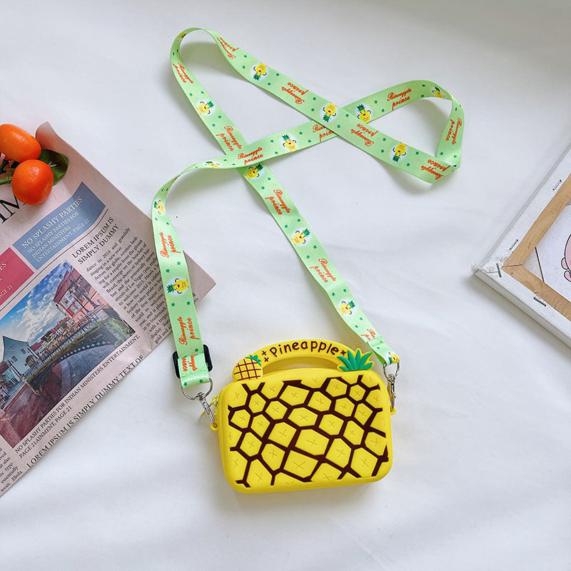Sac à Bandoulière Portable pour Enfants – Forme Donut en Silicone, Idéal pour les Accessoires
