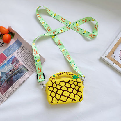 Sac à Bandoulière Portable pour Enfants – Forme Donut en Silicone, Idéal pour les Accessoires