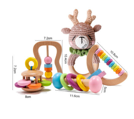 Coffret cadeau de jouets éducatifs et anneaux de dentition pour bébé