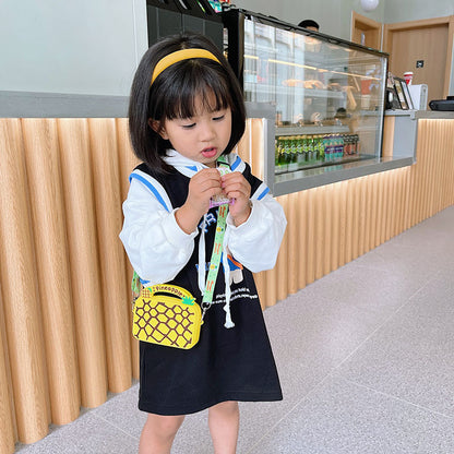 Sac à Bandoulière Portable pour Enfants – Forme Donut en Silicone, Idéal pour les Accessoires