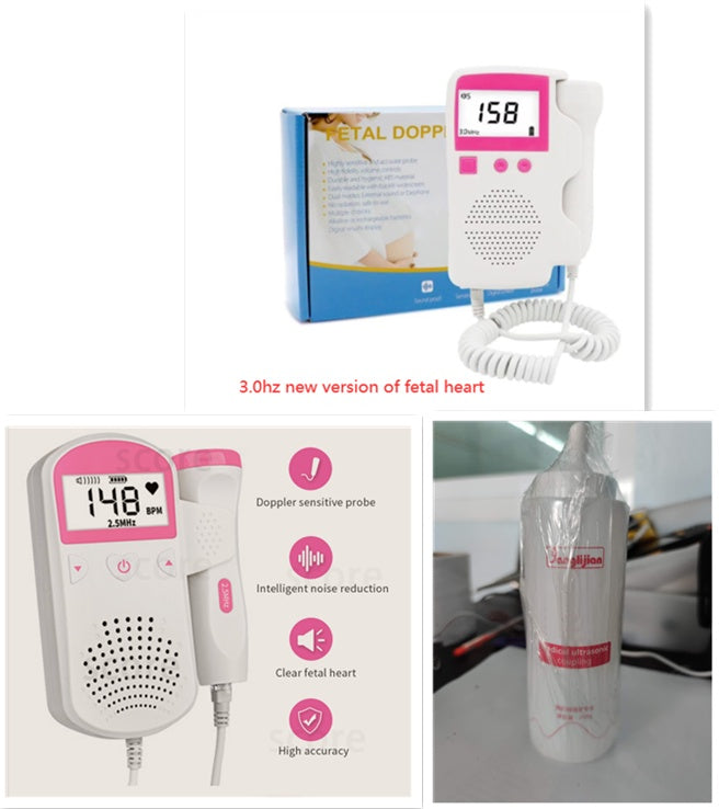 Moniteur de Rythme Cardiaque Fœtal – Détecteur de Battements de Cœur pour Bébé – Utilisation à Domicile pendant la Grossesse