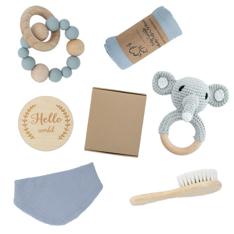 Coffret cadeau de jouets éducatifs et anneaux de dentition pour bébé